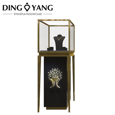 Strong Survivable Glass Jewellery Display Counter Với đèn LED Logo