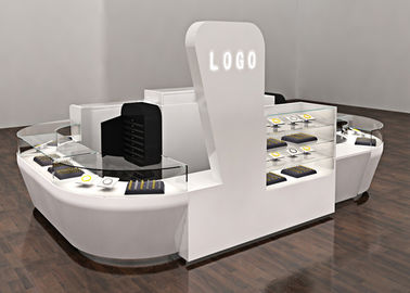 Màn hình trang trí đồ trang sức Kiosk Biểu trưng thiết kế 3D chuyên nghiệp