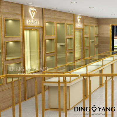 Custom Luxury Popular Jewelry Store Showcase với kích thước và màu sắc hoàn toàn tùy chỉnh