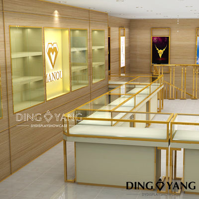 Custom Luxury Popular Jewelry Store Showcase với kích thước và màu sắc hoàn toàn tùy chỉnh