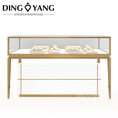 Nhà máy thương mại tùy chỉnh làm khóa đồ trang sức Case hiển thị cho cửa hàng trang sức cao cấp, làm bằng vật liệu chất lượng cao