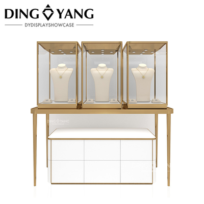 Nhà máy thương mại tùy chỉnh làm khóa đồ trang sức Case hiển thị cho cửa hàng trang sức cao cấp, làm bằng vật liệu chất lượng cao