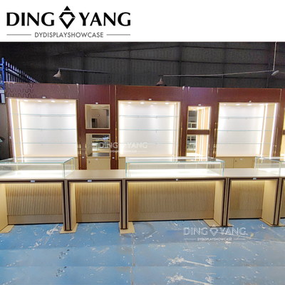 Nhà máy trưng bày tủ kính đồ trang sức bằng gỗ không khung, Nhà sản xuất tủ trưng bày đồ trang sức chuyên nghiệp
