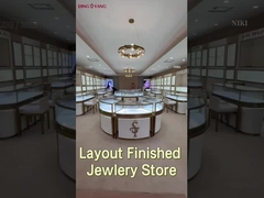 Màu trắng sơn màu khóa kính Thể hiện trường hợp cho triển lãm đồ trang sức