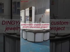 Tấm kính gỗ màu trắng tùy chỉnh hình dạng tròn thời trang với đèn LED